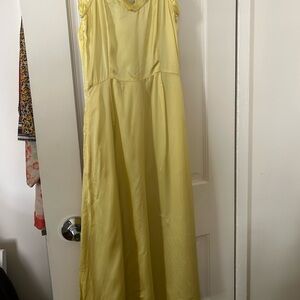 Wilfred silk Yellow Sleeveless Dress